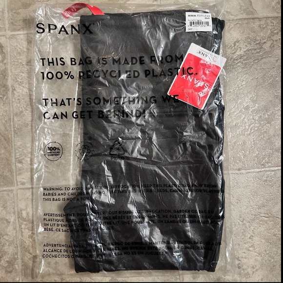 Spanx Faux Leather leggings M - Picture 3 of 9